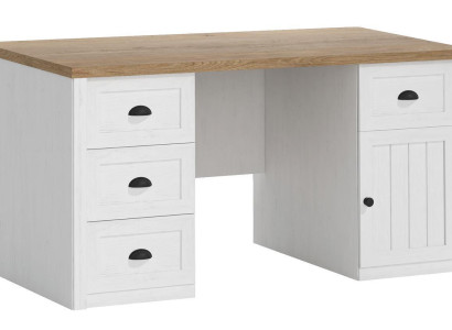 Schreibtisch Holz Holztisch Massiver Tisch Büromöbel Landhaus Büro Möbel Tische